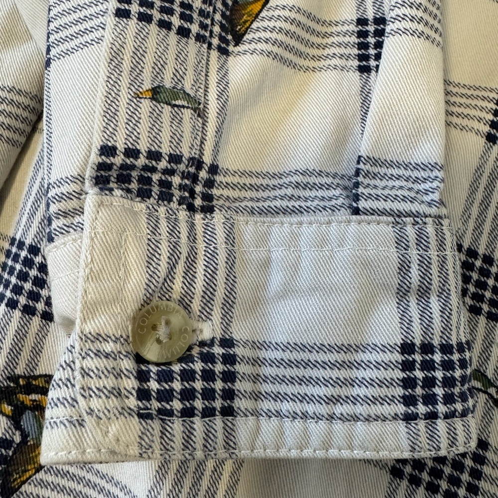 Columbia Duck Print Button Down Shirt Men’s Size L 100% Cotton - Picture 5 of 8